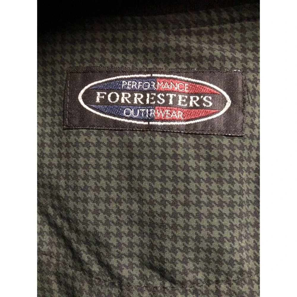 Forrester's Golf Windshirt Men's SMALL Hunter Houndstooth Teflon Microfiber NWT